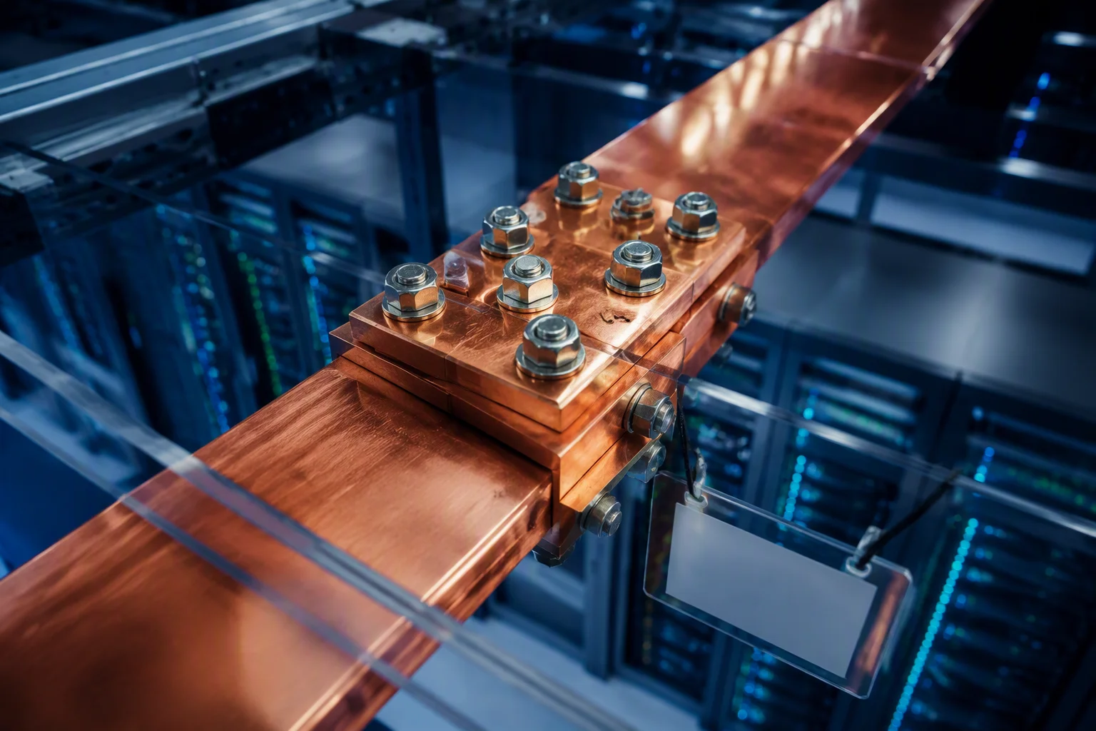 High-voltage DC busbars and power shelves in a next-generation datacenter power room