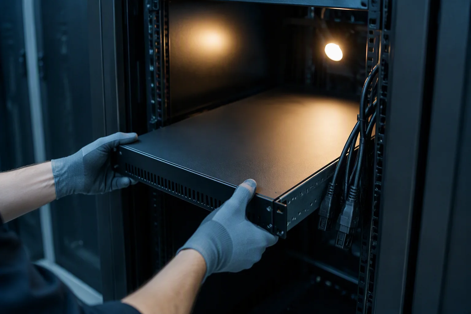 GB300-class GPU rack with battery-backed power shelf highlighted