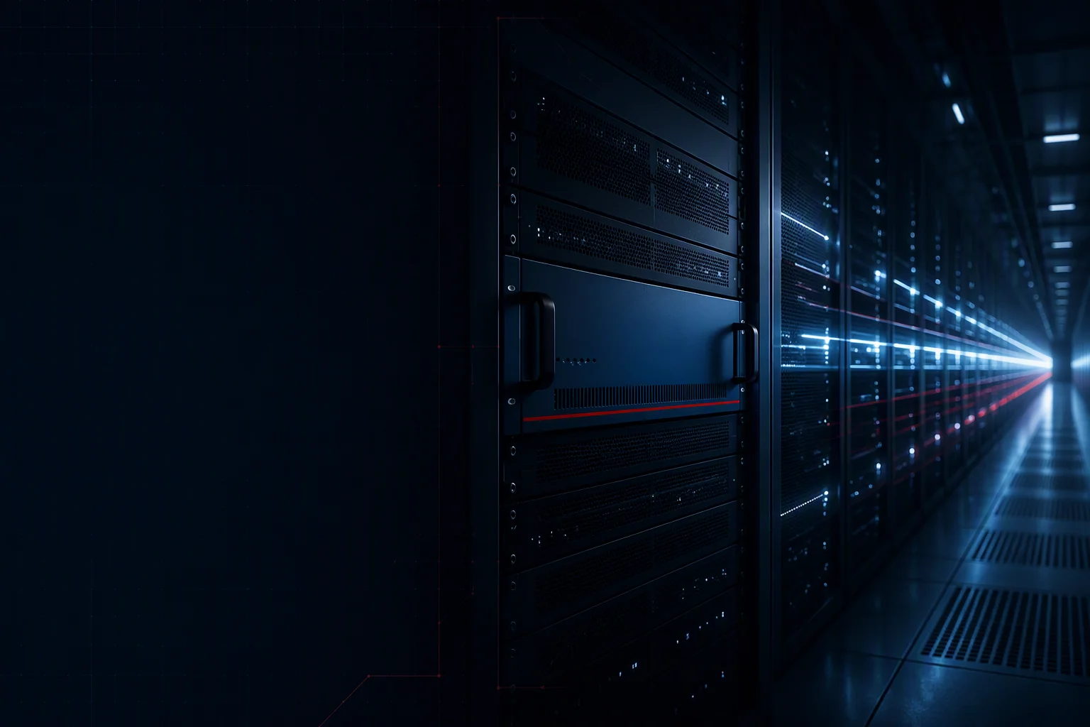 VoltBridge 51.2V LFP rack battery backup unit installed in an AI datacenter rack