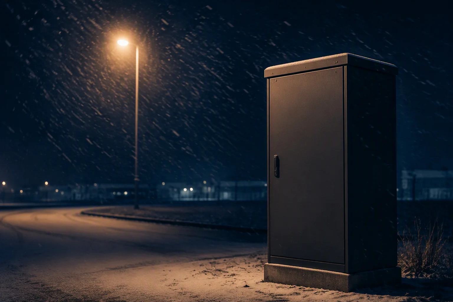 Edge computing cabinet at an unattended site