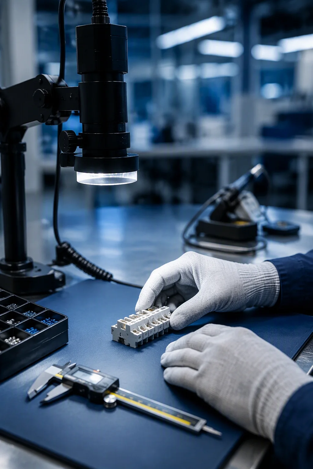 VoltBridge QC laboratory: cell grading benches, formation racks and end-of-line test stations